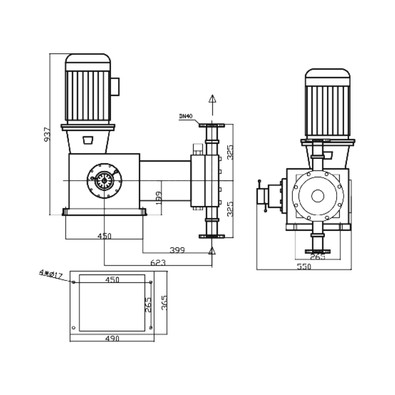 J-DM Hydraulisk membranmätningspumpar